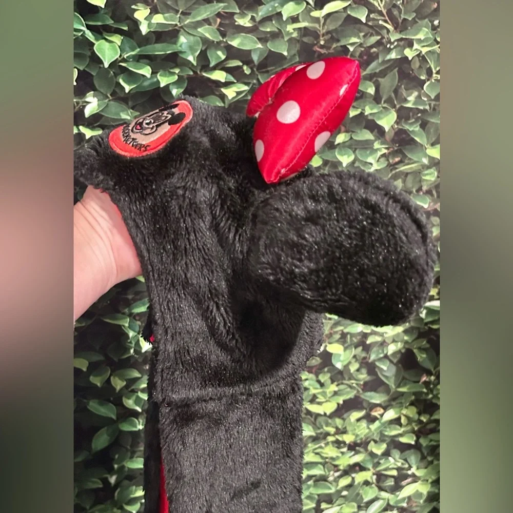 Disney Parks Minnie Mouse Mickey Mouseketeers Faux Fur Hat w/ Scarf Mittens